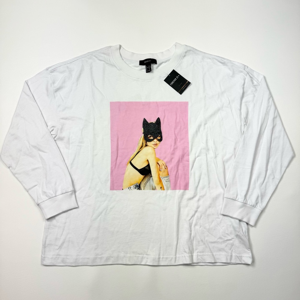 NEW! Women’s Forever 21 Ariana Grande Long Sleeve T-Shirt Size 2X W/Tags
